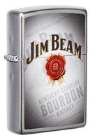 Zippo 49323 207 Jim Beam Logo Street Chrome Windproof Lighter