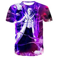 Inspired by Naruto Uchiha Sasuke Anime Cartoon 100% Polyester 3D 3D Harajuku Graphic T-shirt For Women's / Men's miniinthebox - thumbnail