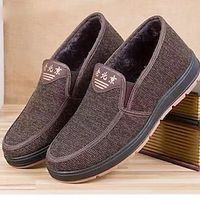 Men's Loafers  Slip-Ons Comfort Loafers Cloth Loafers Walking Casual Daily Cloth Comfortable Booties  Ankle Boots Loafer Coffee color Black Light Green Spring Fall Lightinthebox - thumbnail