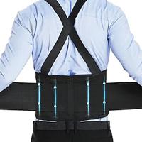 Ergonomic Back Brace Belt with Suspenders Spandex Lumbar Support for Men Women, Ideal for Construction and Heavy Lifting, Hook-and-Loop Adjustable Fit, Hand Washable Lightinthebox