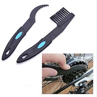 2PCS Bicycle Chain Clean Brush Cleaning Bike Cycling Cleaner Scrubber Tool Bicycle Repair Tools miniinthebox