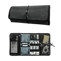 Mini Multi-Functional Roll-Up Storage Bag: Ideal for Organizing Digital Accessories, Cables, and Electronic Components - Portable Travel Storage Bag for Compact and Convenient On-the-Go Use Lightinthebox