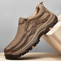 Men's Loafers  Slip-Ons Comfort Loafers Driving Loafers Work Sneakers Hiking Cycling Shoes Business Casual Daily Office  Career Leather Nappa Leather Breathable Comfortable Slip Resistant Mid-Calf Lightinthebox - thumbnail