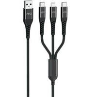 Mycandy C-150 3-in-1 1.5m USB Cable, Black (ACMYCNC150BLK) - thumbnail