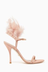 Ricki Suede Leather Feather Sandals