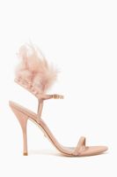 Ricki Suede Leather Feather Sandals - thumbnail