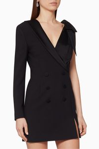 Asymmetric Double-Breasted Blazer Dress Asymmetric Double-Breasted Blazer Dress