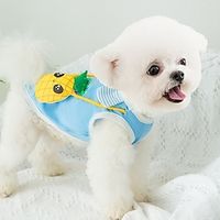 Dog Cat Shirt  T-Shirt Fruit Fashion Cute Sports Casual  Daily Dog Clothes Puppy Clothes Dog Outfits Soft Blue Costume for Girl and Boy Dog Cloth XS S M L XL 2XL Lightinthebox - thumbnail