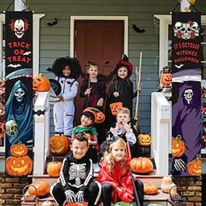 Halloween Banner Halloween Couplets Door Curtain Decoration Party Supplies miniinthebox