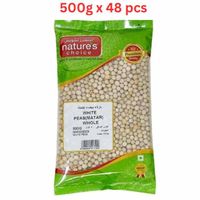 Natures Choice White Peas Matar Whole - 500 gm Pack Of 48 (UAE Delivery Only)