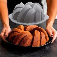 Silicone Cake Pan Set Non-stick Cake Mold Flower-shaped Cake Baking Pan Braided Cake Mold Thread Silicone Chiffon Baking Pan Baking Mold Bakeware Baking Tools Vintage Party Favors Lightinthebox - thumbnail