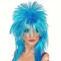1980's Punk Rock AnimeCosplay Sports Fan Party Wig (Blue) Lightinthebox - thumbnail