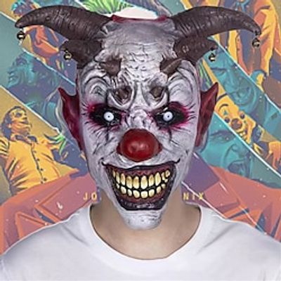 Halloween Joker Devil Mask Halloween Props Adults' Men's Women's Unisex Horror Funny Scary Costume Halloween Halloween Carnival Easy Halloween Costumes Lightinthebox