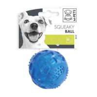 M-PETS Squeaky Ball Dog Toy Blue (Pack of 4)