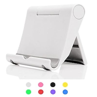 Cell Phone Stand for Desk Foldable Cell Phone Holder Mobile Stand Phone Dock Multi-Angle Universal Adjustable Tablet Stand Holder Compatible with Most Cell Phone and Tablet for Desk Lightinthebox