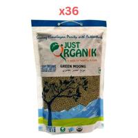 Just Organic Green Moong 500gm Pack of 36