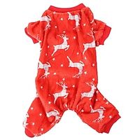 Clothes for Pets Winter Clothing Bad Christmas Jumpers Ugly Xmas Jumper Christmas Funny Jumpers Pet Holiday Outfit Pet Dress up Clothes Reindeer Pet Coat Dog Sweater Dog Turtleneck Warm Coat Dog Pullover Dog Cat Double Sided Flannel Christ Lightinthebox - thumbnail
