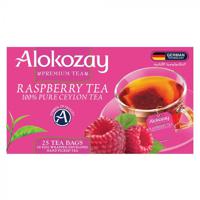 Alokozay Raspberry Tea - 25 Tea Bags In Foil Wrapped Envelopes