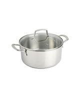 Martha Stewart Castelle 5 Quart Stainless Steel Dutch Oven With Lid