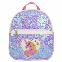 Eazy Kids - Sequin School Backpack - Horse Purple