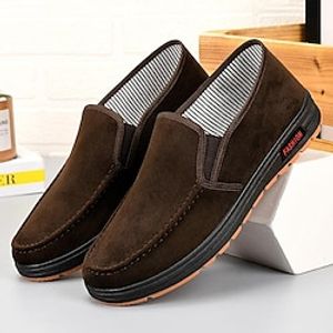 Men's Loafers  Slip-Ons Comfort Shoes Slip-on Sneakers Cloth Loafers Vintage Casual Outdoor Daily Canvas Breathable Black Brown Coffee Summer Spring Lightinthebox