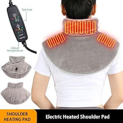 Heating Pad Electric Heat Pads for Neck and Shoulders Neck Shoulder Heating Pad with 3 Heat Settings 3 Timer Setting Lightinthebox