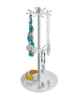 Interdesign Rain Jewerly Tree 6.2 x 6.2 x 15.4 inch Clear - thumbnail