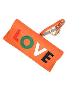 "Love Case" eyewear case in Orange color