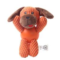 Pawsitiv Orange Dog With Rubber Ball And Squeaky - Large (97)