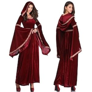 Retro Vintage Medieval Renaissance Dress Viking Women's Cosplay Costume Halloween Masquerade LARP Dress miniinthebox