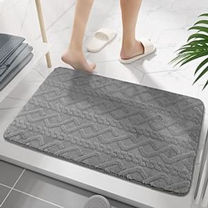 Bathroom Rugs Bath Mat, Non Slip Ultra Soft and Water Absorbent Bath Carpet, Machine Washable for Bathroom Floor, Under Sink,Shower and Tub Lightinthebox