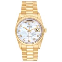 President Day-Date 36 Mop Dial Yellow Gold Mens Watch 18238 - thumbnail