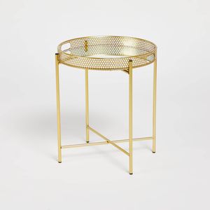 Metal Tray Table - 43x43x47 cms