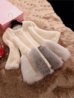 Fashion Solid Long Sleeve Faux Fur Coat