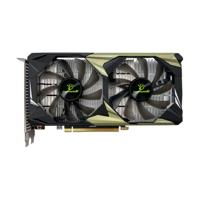 Manli GeForce RTX 3050 Nebula Twin Edition Graphics Card, GDDR6 6GB 96-bit Memory, HDMI, DVI, DP Outputs, PCI Express 4.0, 1470 MHz Boost Clock, 14 Gbps Memory Clock