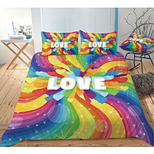 Colorful Tie Dye Duvet Cover Set Boho Hippie Bedding Set Rainbow Tie Dyed Comforter Cover Queen 3 Pieces for Kids Teens Adults 1 Lightinthebox