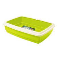 Georplast Jumbo Cat Litter Tray - Limegreen (Pack Of 2)