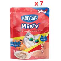 Moochie Cat Food Tuna & Kanikama Recipe In Jelly Pouch 70G (Pack of 7)