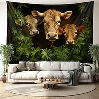 Animal Cows Hanging Tapestry Wall Art Large Tapestry Mural Decor Photograph Backdrop Blanket Curtain Home Bedroom Living Room Decoration Lightinthebox - thumbnail
