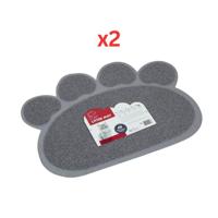 M-Pets Paw Cat Litter Mat (Pack of 2)
