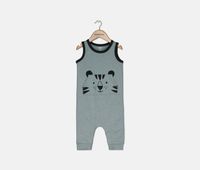 Little Boys Graphic Print Bodysuit  Grey - thumbnail