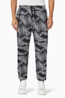 Warped Logo Nylon Jogging Pants - thumbnail
