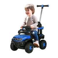 Megastar Ride On 3 In 1 Artic Mini Jeep 6 V For Young Riders With Parental Handle For Adult Control With Pedal Accelerator - Blue
