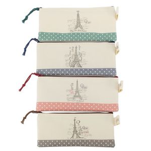Retro Towers Pencil Bag Students Paris Style Pencil Cases Stationery Material Escolar Office