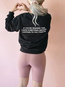 Letter Print Crew neck Long Sleeves Sweatshirt