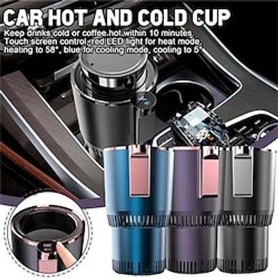 2-In-1 Smart Car Cup Warmer and Cooler Electric Coffee Warmer Beverage CoolingHeating Mug with Temperature Display for Car Trip Lightinthebox
