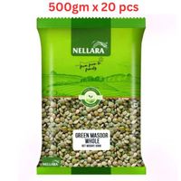 Nellara Green Masoor Whole 500Gm (Pack of 20)