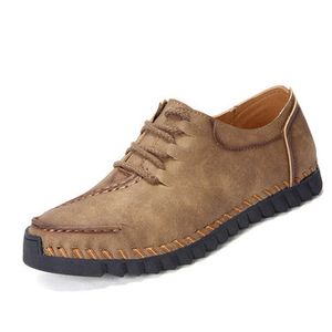 Men Hand Stitching Leather Shoes