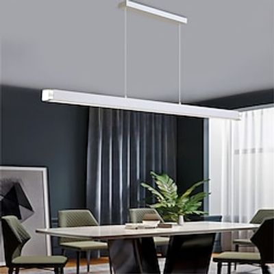 LED Linear Light, Aluminum Strip Hanging Lighting with Acrylic Shade Suspension Lamp, Modern Simple Long Chandeliers for Kitchen Island 110-240V Lightinthebox