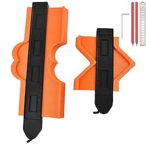Measuring Tools With Locks, 10 And 6Profile Duplicator Tools With Precision And Master Outline Plastic Measuring Templates, Gifts For Men DIY Handyman, Woodworking, And Construction, Curves, Corners, Irregular Shapes miniinthebox